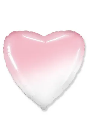Сердце розовое (градиент 46 см)