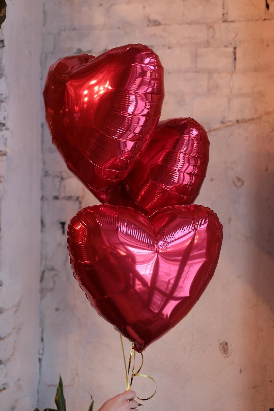 Набор гелиевых шаров Красное сердце