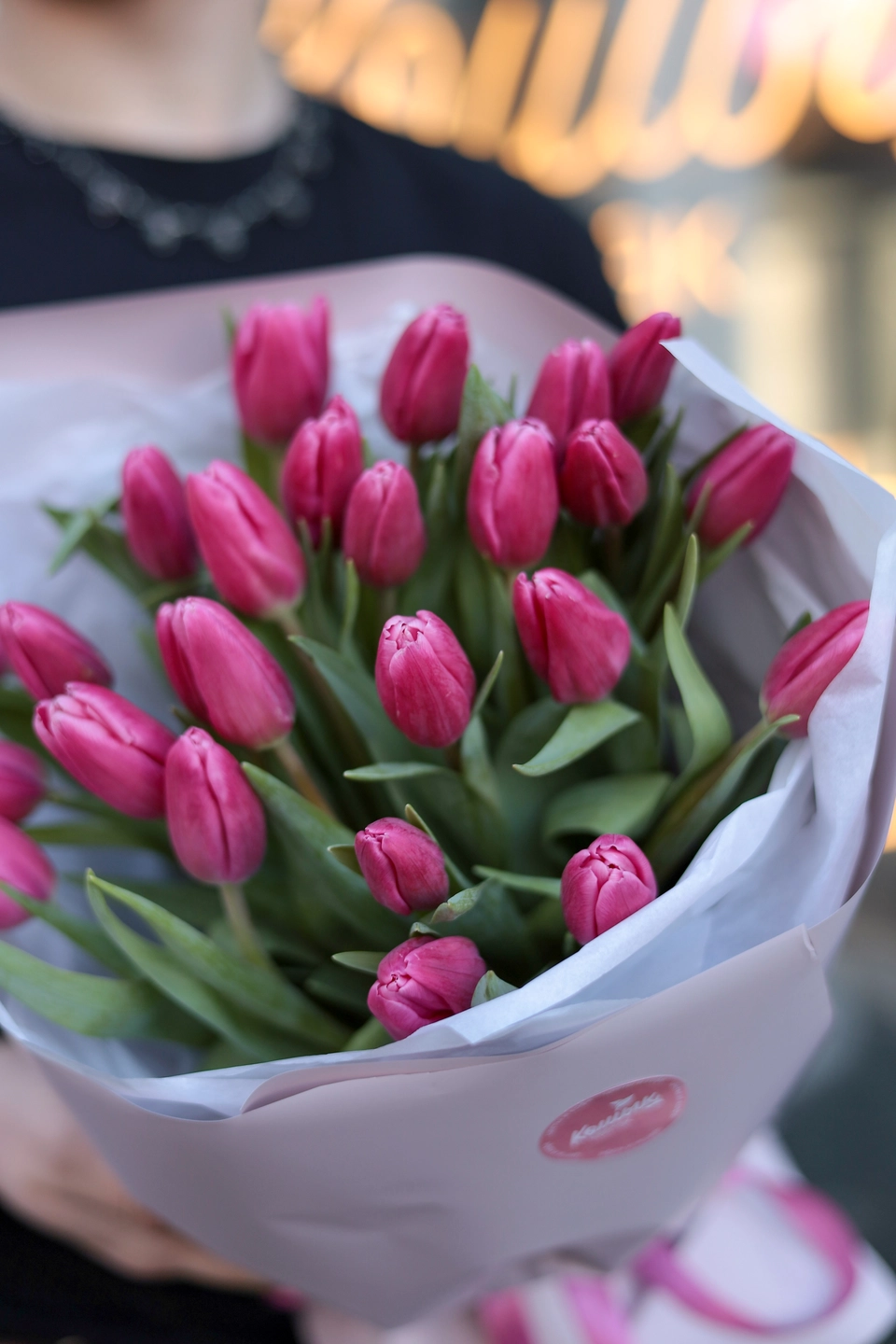 Монобукет из Розовых тюльпанов