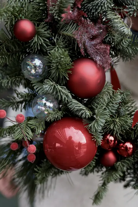 Рождественский настенный венок №1 #3