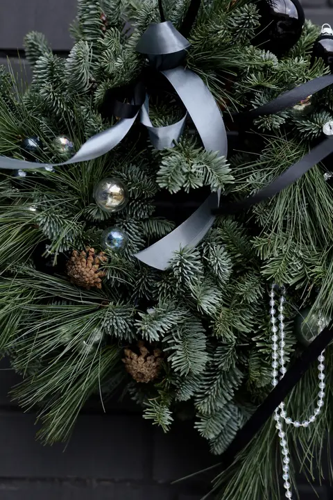 Рождественский настенный венок №4 #3